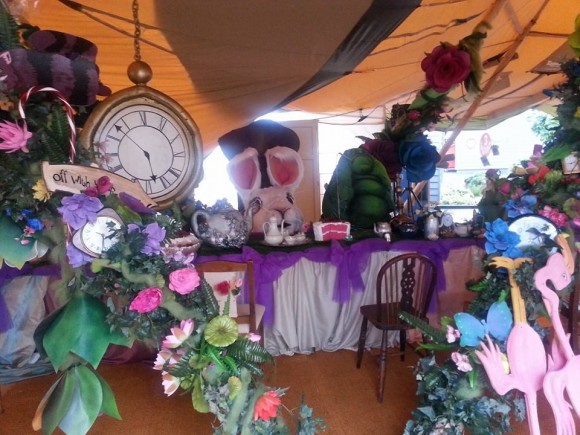 The Mad Hatter's Tea Party Set Up, Photo courtesy of Rainbow Palace’s Facebook page.