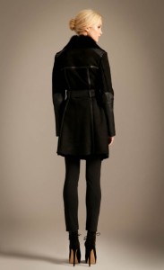 Odele Sheepskin Coat in Black