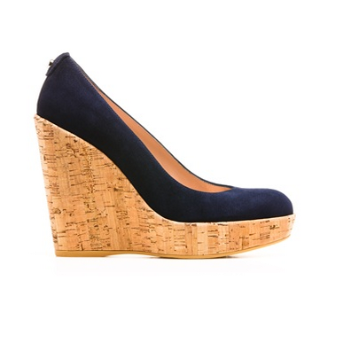 blue cork wedges