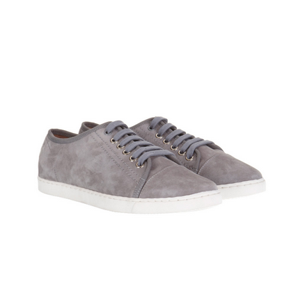 grey Mint Velvet taupe suede pimsolls