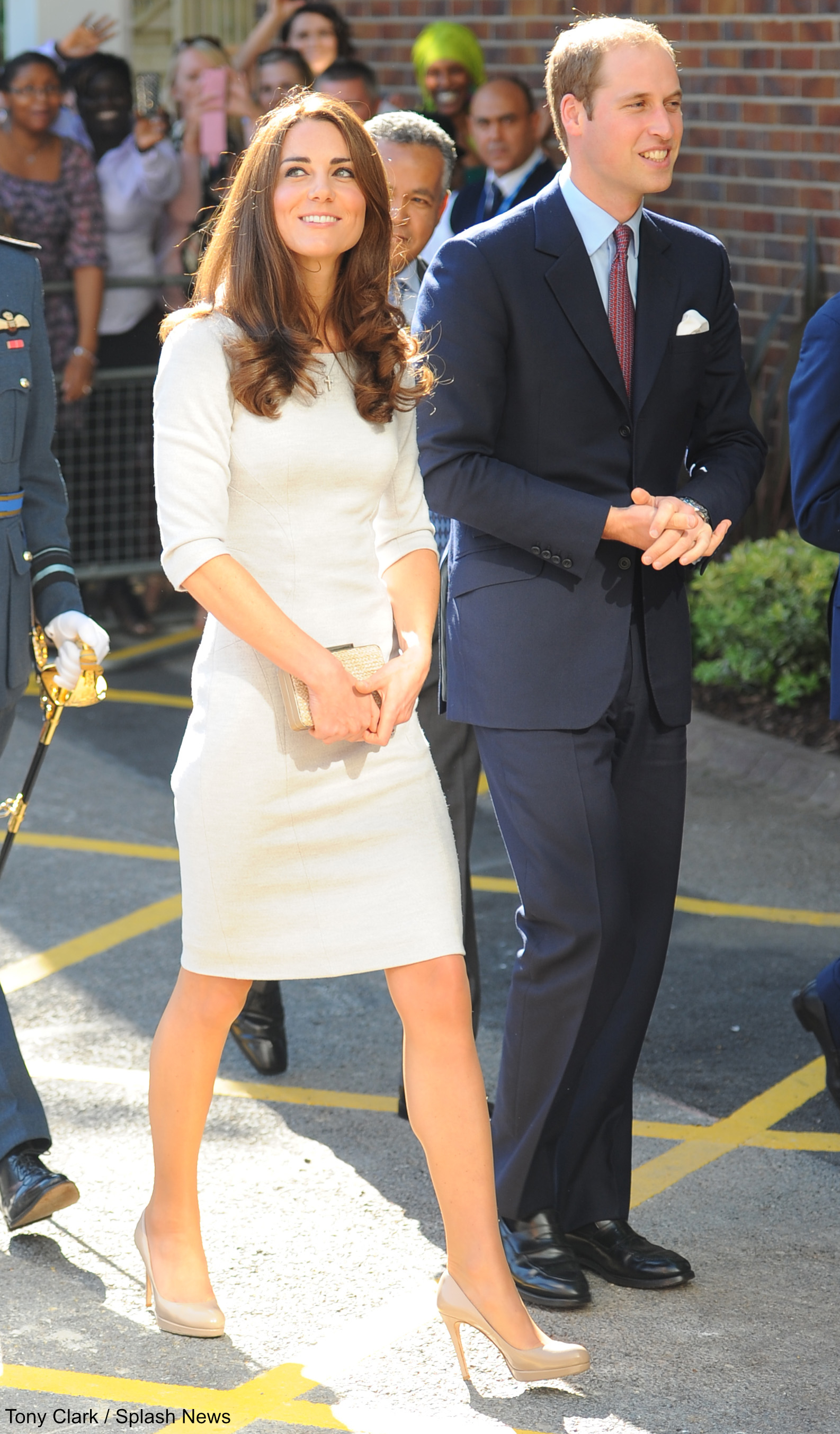 Kate Middleton wearing her L.K. Bennett Sledge Pumps