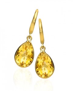 Kiki McDonough Citrine drop earrings