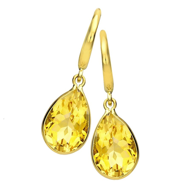 Buy Work of Magic Double Drop Citrine Earrings Online in India | Zariin