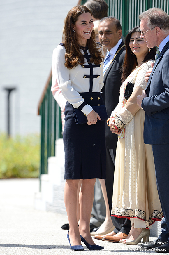 Kate Middleton at Bletchley Park in Milton Keynes