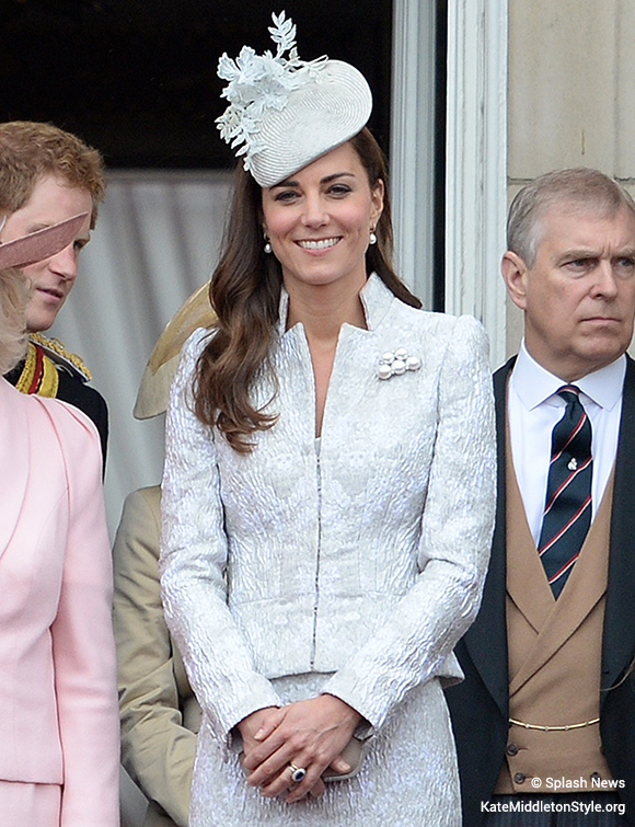 Kate on the balcony for Trooping the Colour