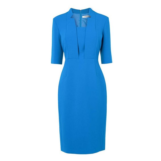 LK Bennett Detroit Notch Collar Fitted Dress