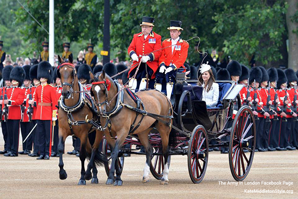 Kate at Trooping the Colour 2014