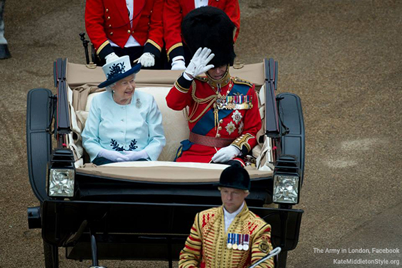 The Queen at the Trooping the Colour ceremony 