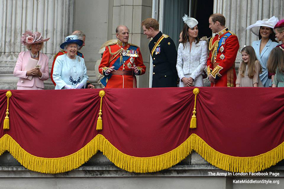 The Royals on the Balcony