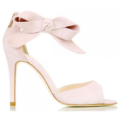 L.K. Bennett Agata Sandals With Bow in Pink