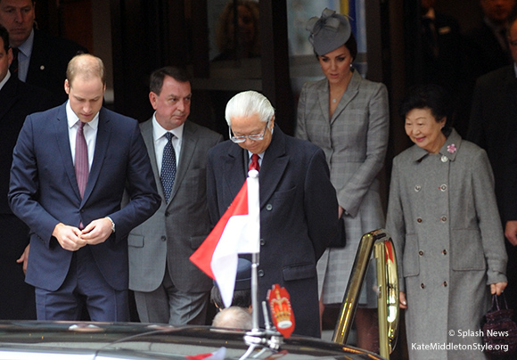 The Duke and Duchess of Cambridge with President and Mrs. Tan