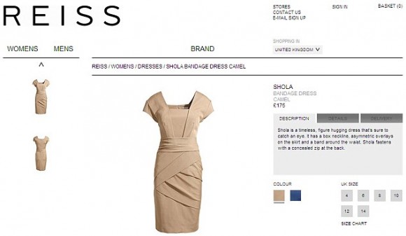 reiss bandage dress