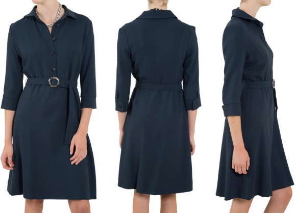 Goat Vreeland shirt dress in blue