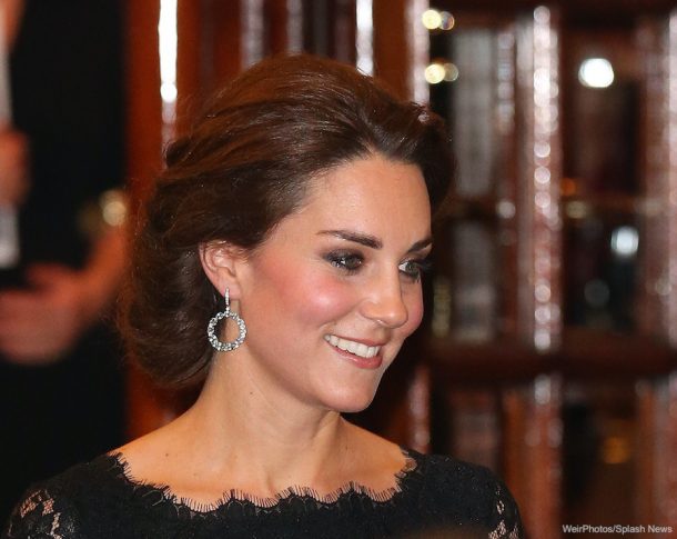 Kate Middleton's sparkling hoop earrings