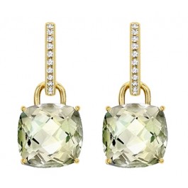 Kiki McDonough Cushion Cut Earrings