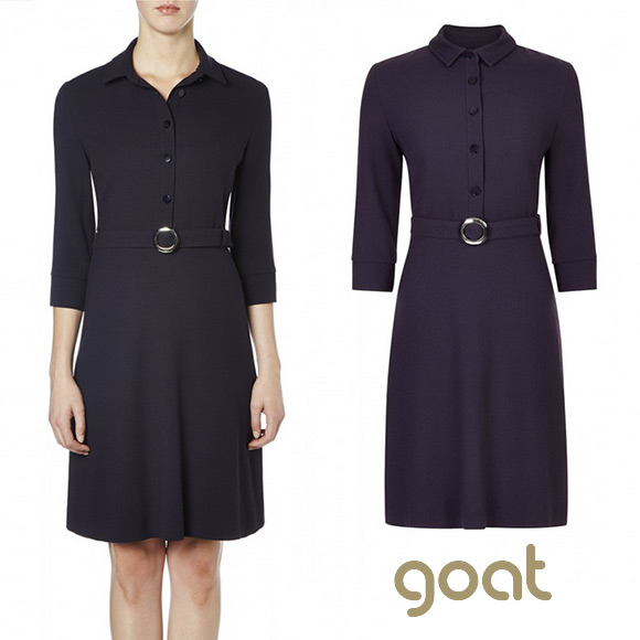 Goat Fashion Vreeland Dress in "Iris" purple