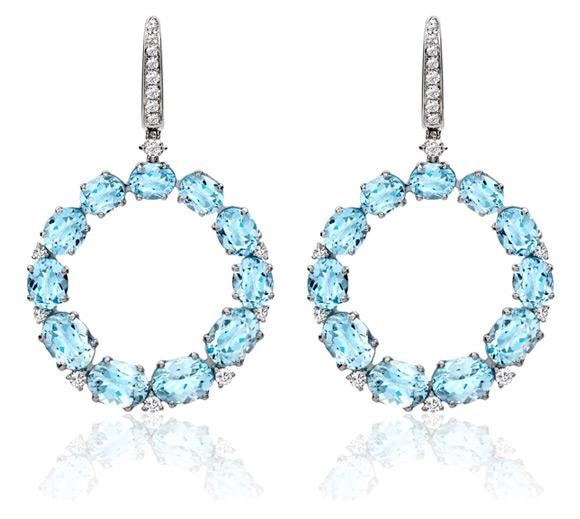 Kiki McDonough Lola Earrings in Blue Topaz