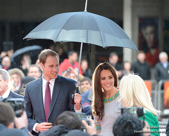 William and Kate at the African Cats premiere