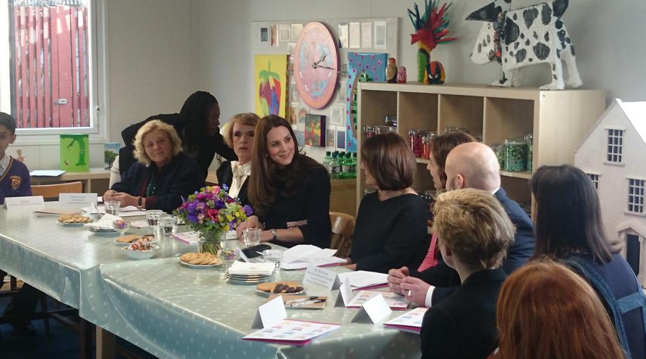 @KensingtonRoyal Twitter account - Kate at the roundtable discussion