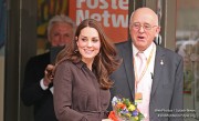 Duchess of Cambridge wears the gold hoop Mirabelle Lolita earrings to the London-based event
