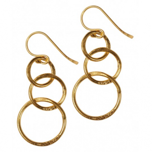 Kate Middleton's Mirabelle 'Lolita' Interlocking Loop Earrings in Gold