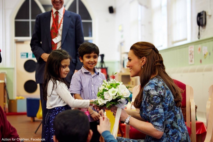 Kate Middleton visits an Action for Children centre