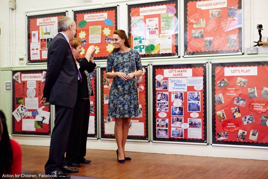 Kate Middleton visits an Action for Children centre in