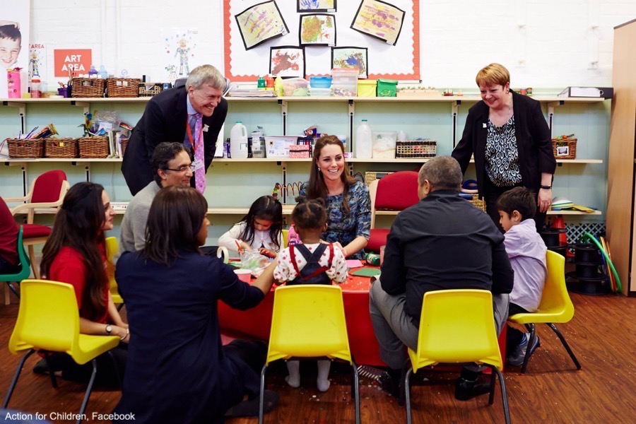 Kate Middleton visits an Action for Children centre in Smethwick