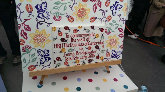 Emma Bridgewater commemorative plaque