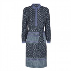 Kate Middleton's Jaeger Silk Shirt Dress in Blue