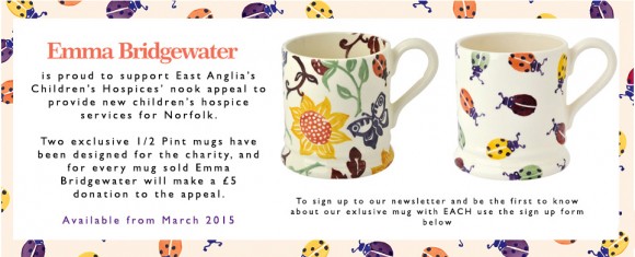 Emma Bridgewater Mugs designed for EACH