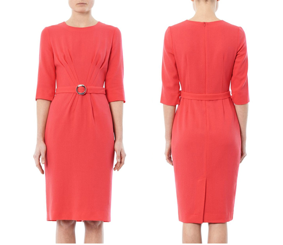 Kate Middleton s Goat Scarlett Dress in Geranium Coral Pink