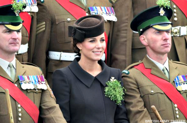 Duchess of Cambridge visits the Irish Guard