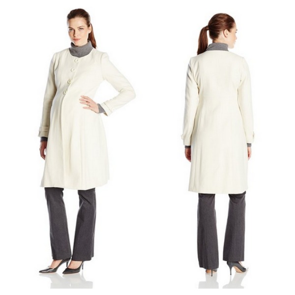 Kate Middleton S Jojo Maman Bebe Cream Princess Line Maternity Coat