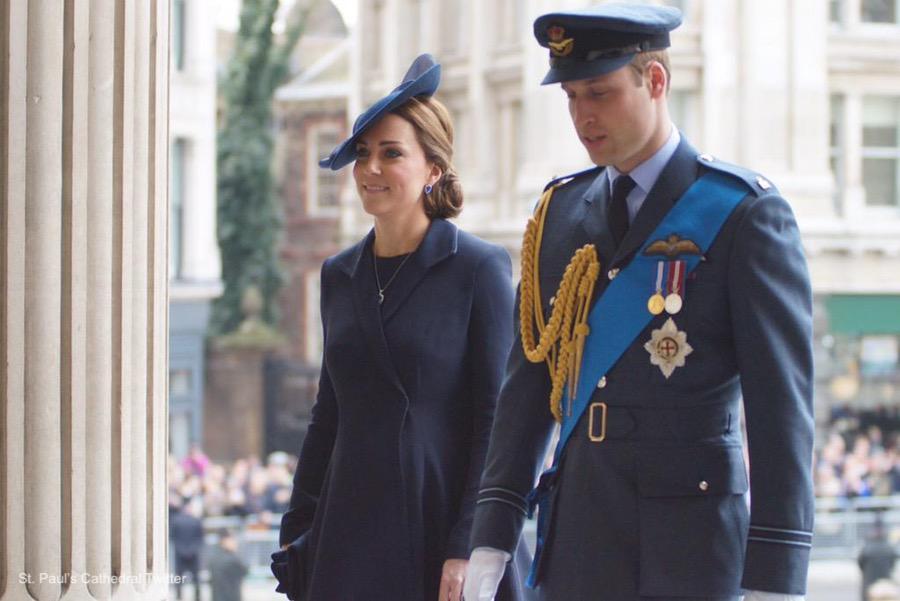 Kate Middleton and Prince William at St. Paul's Cathedral for the Afghanistan Service in 2015