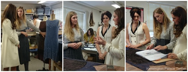 Kate tours the costume department on the Downton Abbey set