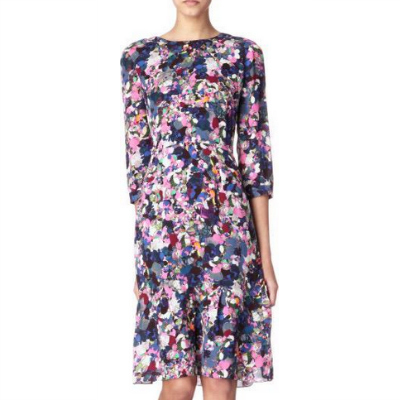 erdem darla dress in purple