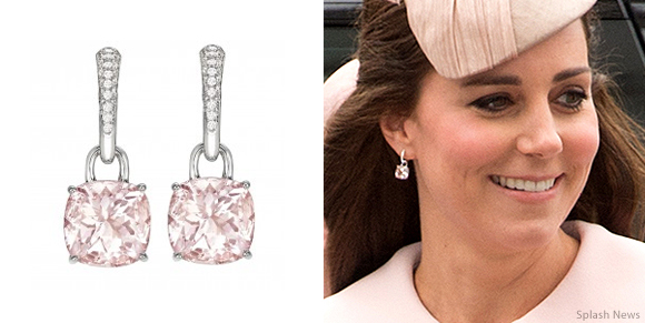 Kiki McDonough Classic cushion drop earrings · Kate Middleton Style Blog