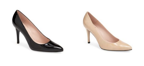 Stuart Weitzman Power in Black and Nude