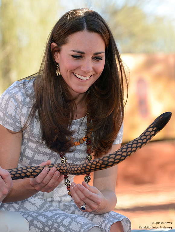 Duchess wearing the Hobbs Wessex dress