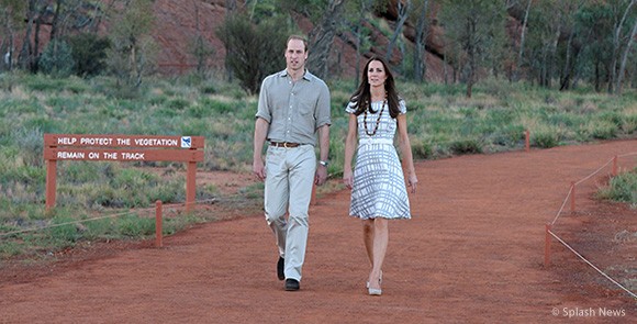 The Duchess of Cambridge Visited Uluru wearing the Hobbs Wessex Dress