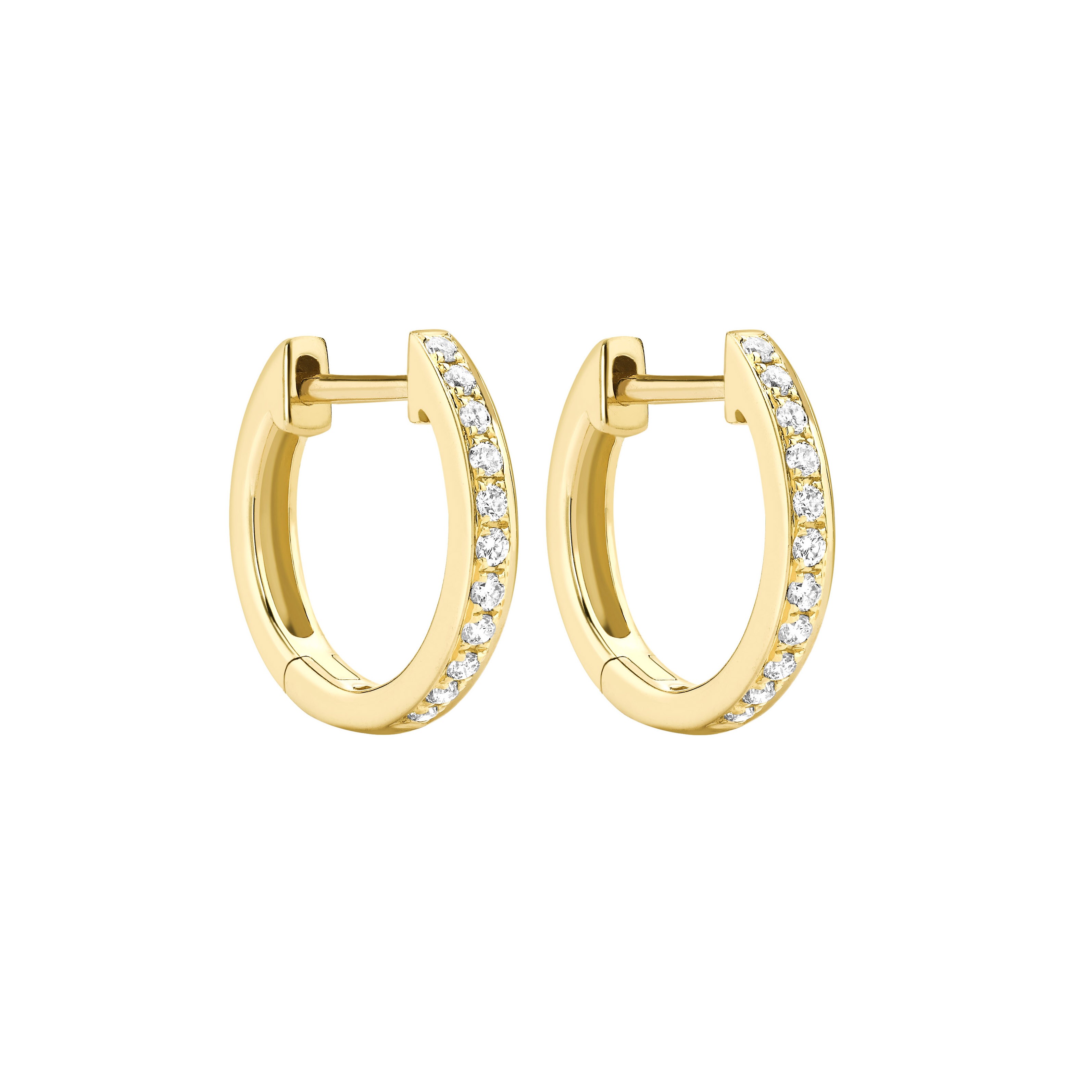 Kiki McDonough Classic Hoops in Yellow Gold