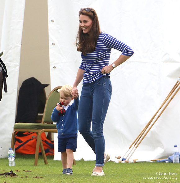 Kate and George at the polo