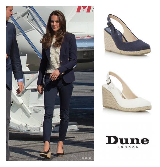 Kate Middleton wearing Dune Imperia wedges