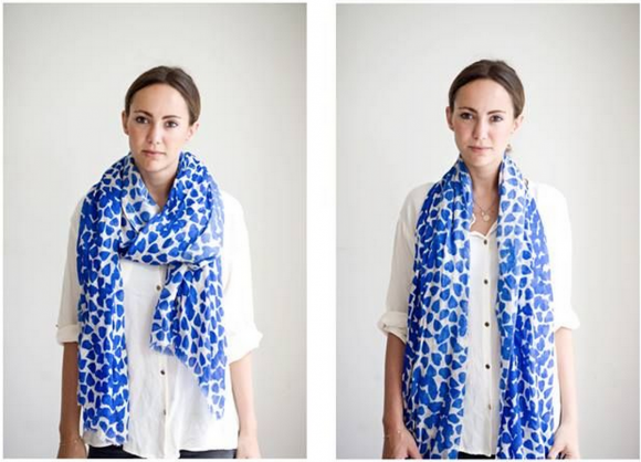 Blue Heart Shibani Scarf