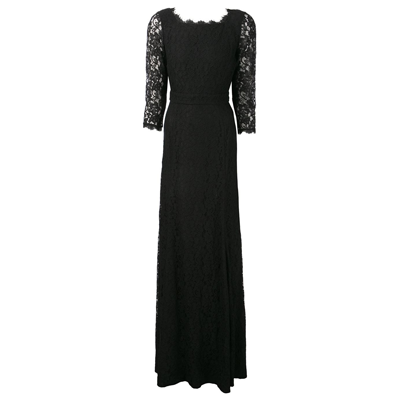 DVF Zarita Lace Gown in Black