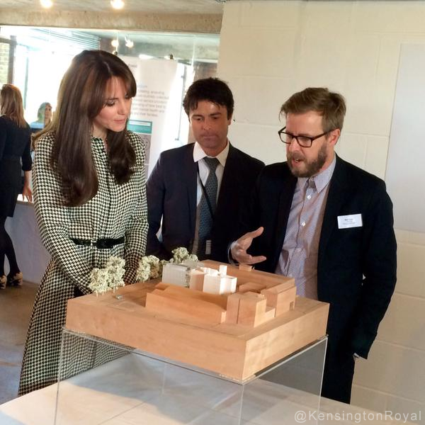 Kate Middleton at the Anna Freud Centre today