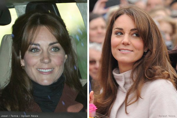 Kate Middleton with bangs (or fringe as we say in the UK)