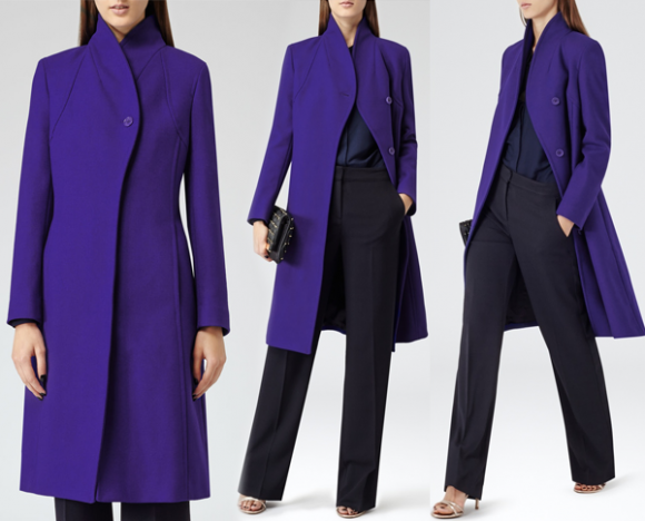 Reiss blue coat sale