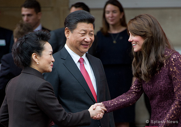 Duke and Duchess attend a "creative industries" event with the Chinese President and his wife